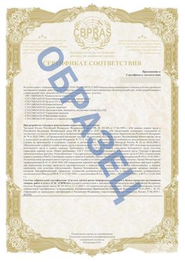 Образец Приложение к СТО 01.064.00220722.2-2020 Воскресенск Сертификат СТО 01.064.00220722.2-2020 